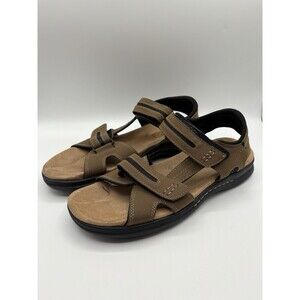 Dockers Men’s Sandals Newpage Memory Foam Brown Size 12 Fusion Footbed